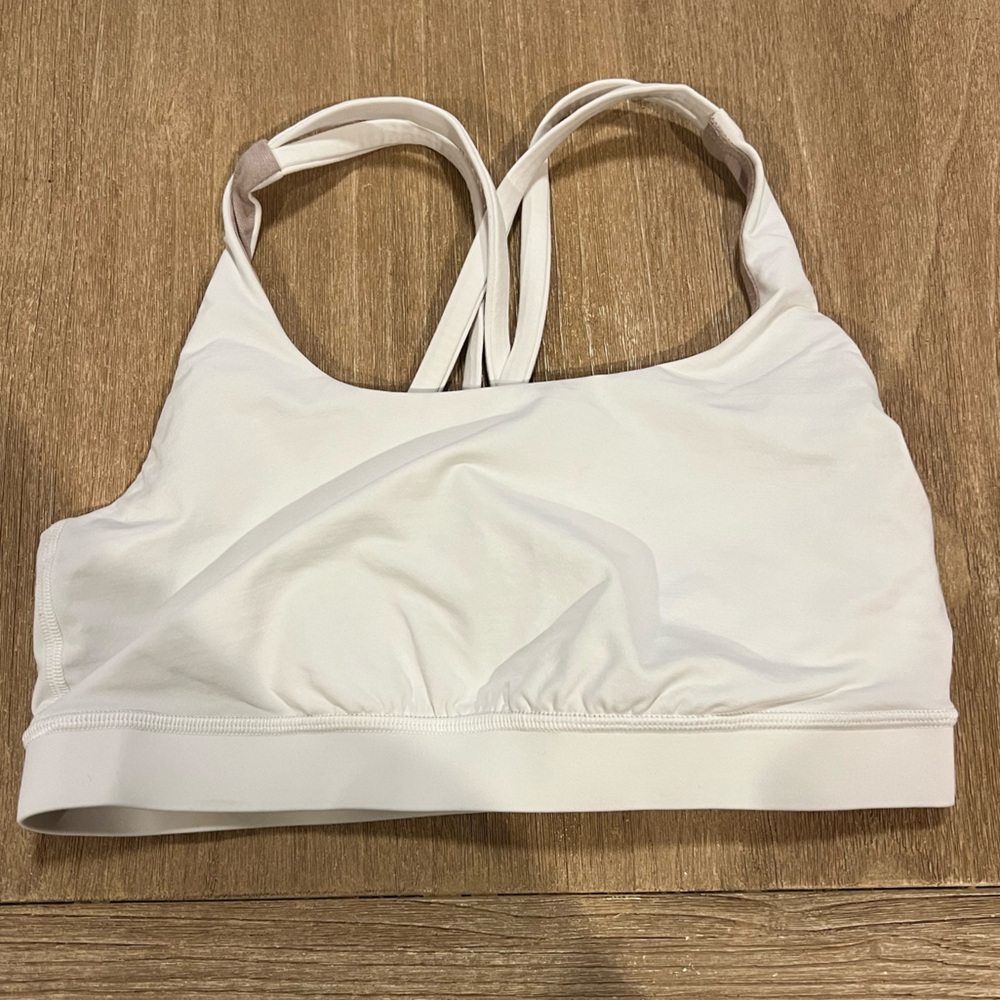 Lululemon energy bra white size 6